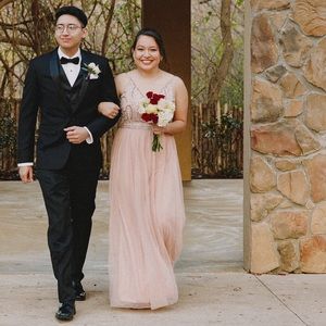 Size 14 Blush Bridesmaid Dress